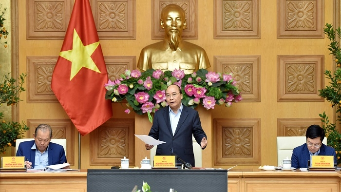 PM Nguyen Xuan Phuc speaks at the meeting. (Photo: NDO/Tran Hai) 2012-pm