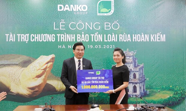 Danko Group funds project to protect Hoan Kiem turtles (Photo: nongnghiep.vn) 1750-rua1
