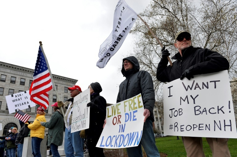 Hundreds of American protests against coronavirus lockdowns amid the pandemic hundreds of american protests against coronavirus lockdowns amid the pandemic