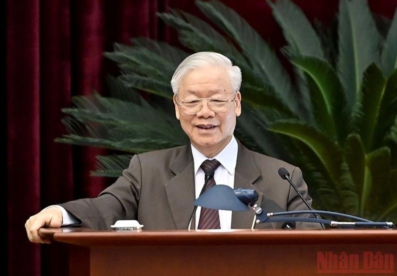 Party General Secretary Nguyen Phu Trong speaking at the event. (Photo: DANG KHOA) Party General Secretary Nguyen Phu Trong speaking at the event. (Photo: DANG KHOA)