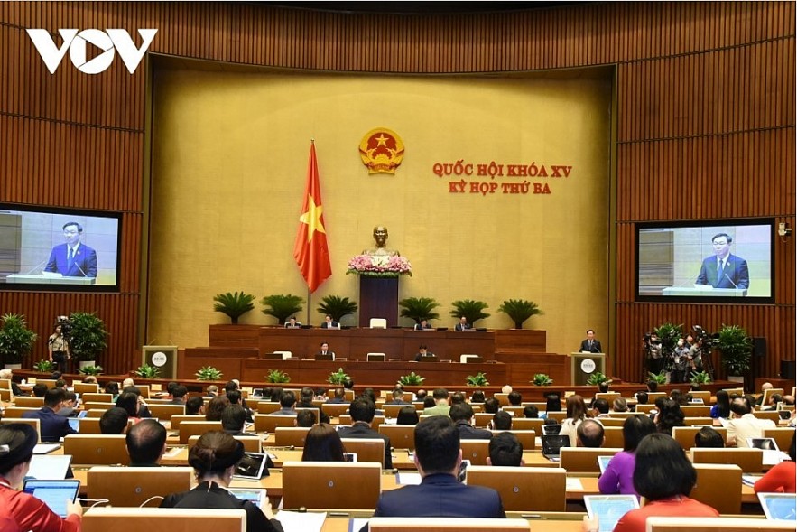 Deputies attend the third session of the 15th National Assembly in Hanoi. Deputies attend the third session of the 15th National Assembly in Hanoi.