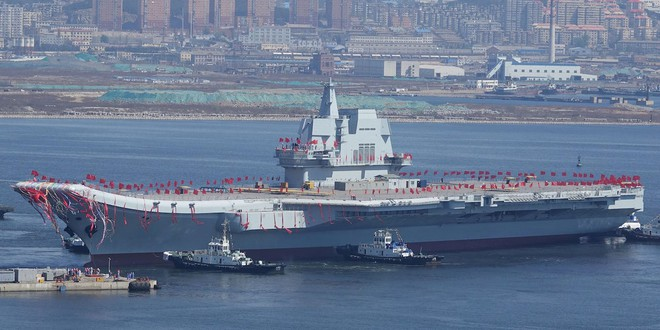 Shandong aircraft carrier has just ceremony of putting on payroll, December 2019 REUTERS 5847 cn3
