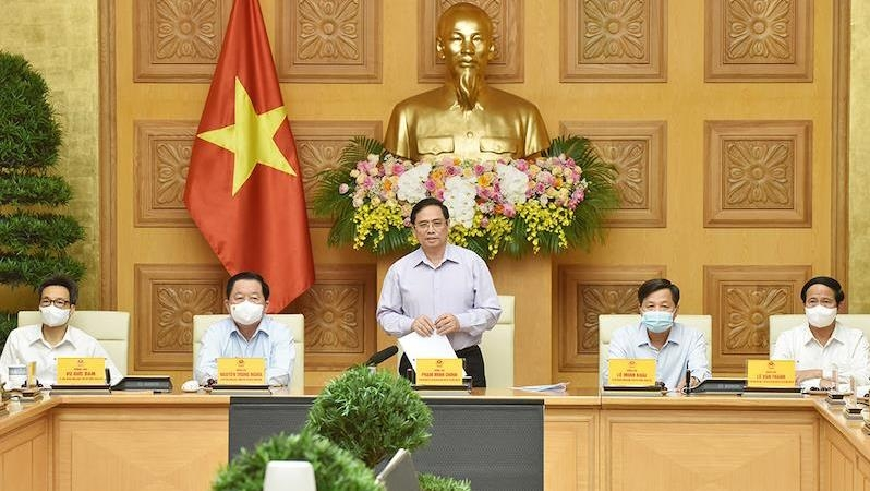 Prime Minister Pham Minh Chinh at a meeting with representatives from press agencies (Photo: Prime Minister Pham Minh Chinh at a meeting with representatives from press agencies (Photo: