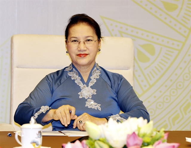 Chairwoman of the National Assembly Nguyễn Thị Kim Ngân holds online talks on Wednesday with Speaker of the New Zealand House of Representatives Travor Mallard. — VNA 3123 kn1