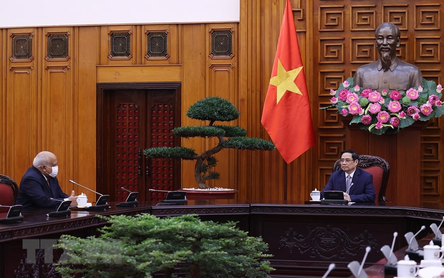 Prime Minister Pham Minh Chinh receives Cuban Ambassador Orlando Nicolás Hernández Guillén. Prime Minister Pham Minh Chinh receives Cuban Ambassador Orlando Nicolás Hernández Guillén.