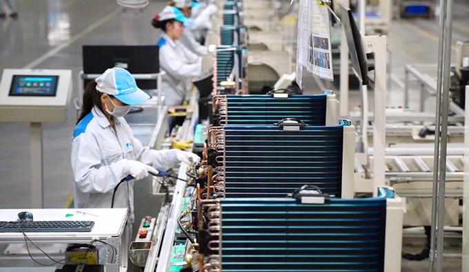 A Japanese brand air conditioner factory in Vietnam. Photo: Daikin. 5130 jap