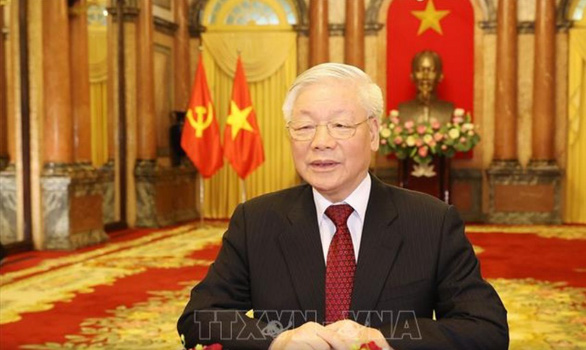 General Secretary and State President Nguyen Phu Trong speaking at the opening session of the 41st Inter-Parliamentary Assembly of the Association of Southeast Asian Nations (AIPA 41) - Photo: VNA 2416 ai1