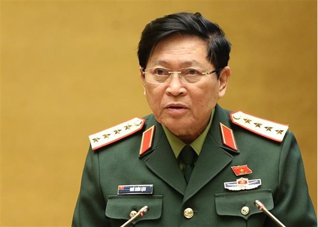 Defence Minister Ngo Xuan Lich addresses the session (Photo: VNA) 5236 arm1