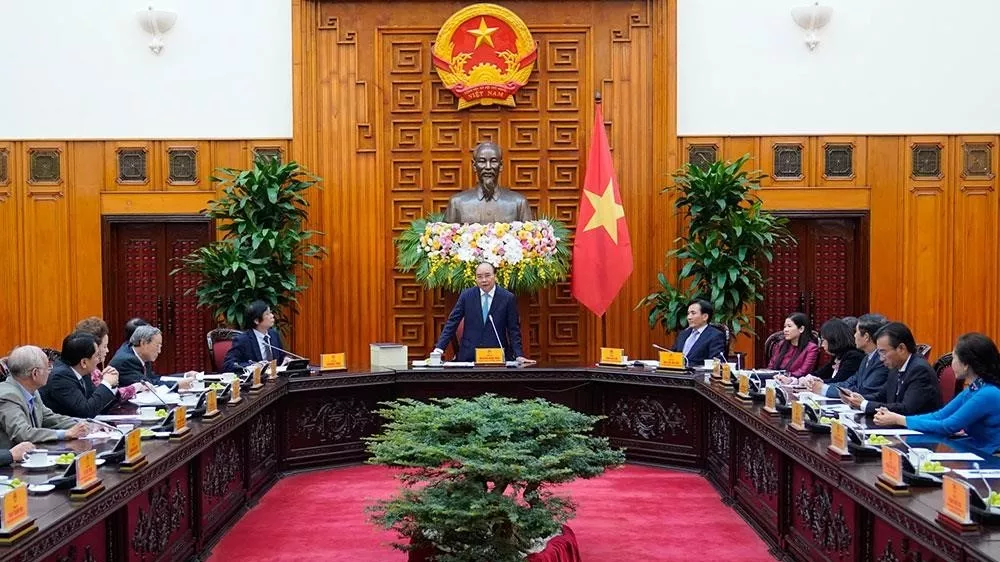 pm receives leaders of vietnam urban planning and development association