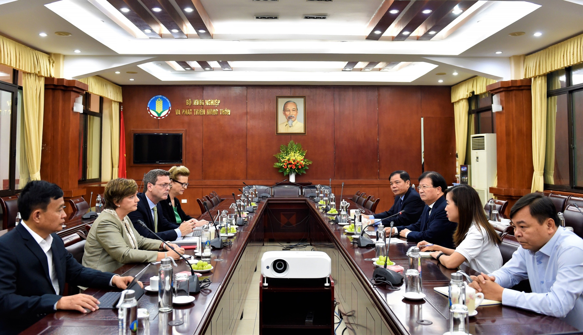 pm chairs video conference on oda disbursement