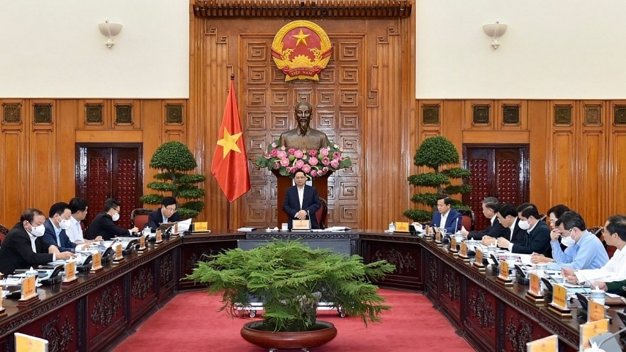 Prime Minister Pham Minh Chinh at the cabinet meeting (Photo: VGP) Prime Minister Pham Minh Chinh at the cabinet meeting (Photo: VGP)