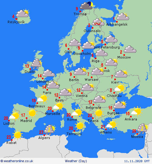 UK and Europe weather forecast latest, November 11: Gloomy weather with midweek downpour and heavy rain in Britain UK and europe weather forecast latest, november 11: gloomy with midweek downpour heavy rain in britain