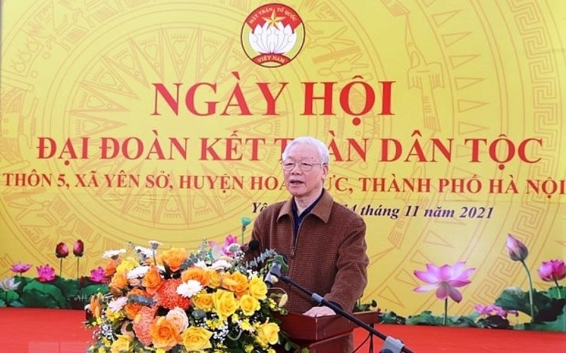Party General Secretary Nguyen Phu Trong addresses the event (Photo: VNA) Party General Secretary Nguyen Phu Trong addresses the event (Photo: VNA)
