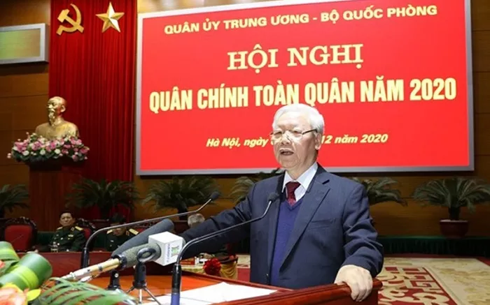 party state leader attends national political military conference