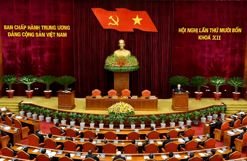 The 14th plenum of the CPV’s Central Committee takes place on December 14-18. Photo: Nhandan 3607 yh