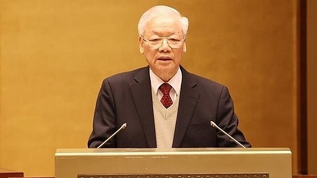 Party General Secretary Nguyen Phu Trong speaks at the first National Conference on Foreign Affairs in Hanoi on December 14. (Photo: VNA) Party General Secretary Nguyen Phu Trong speaks at the first National Conference on Foreign Affairs in Hanoi on December 14. (Photo: VNA)
