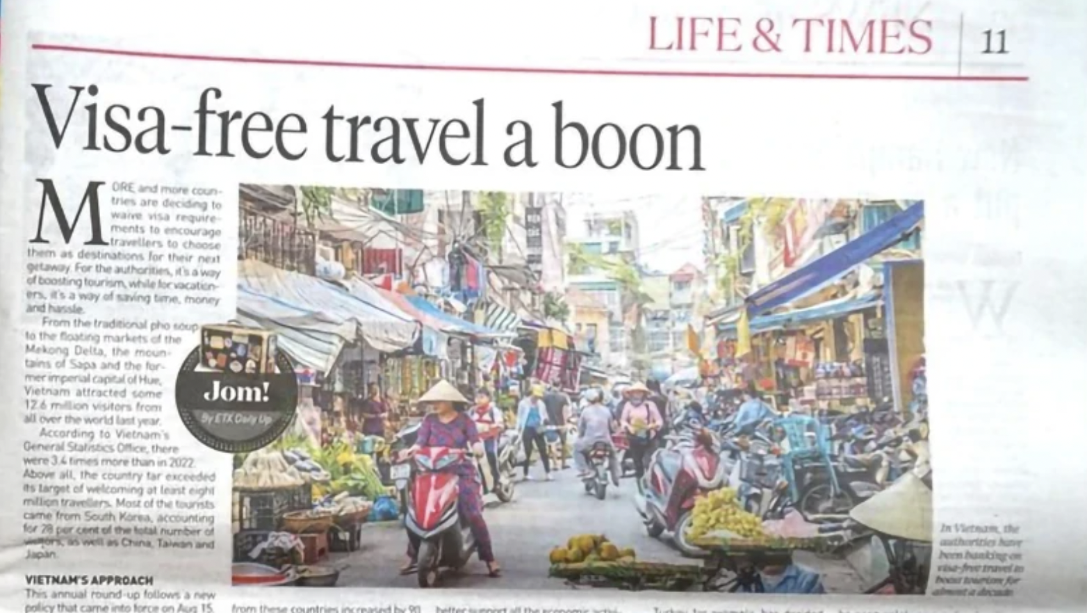 马来西亚媒体盛赞越南旅游签证免签政策的吸引力。 马来西亚媒体盛赞越南旅游签证免签政策的吸引力。