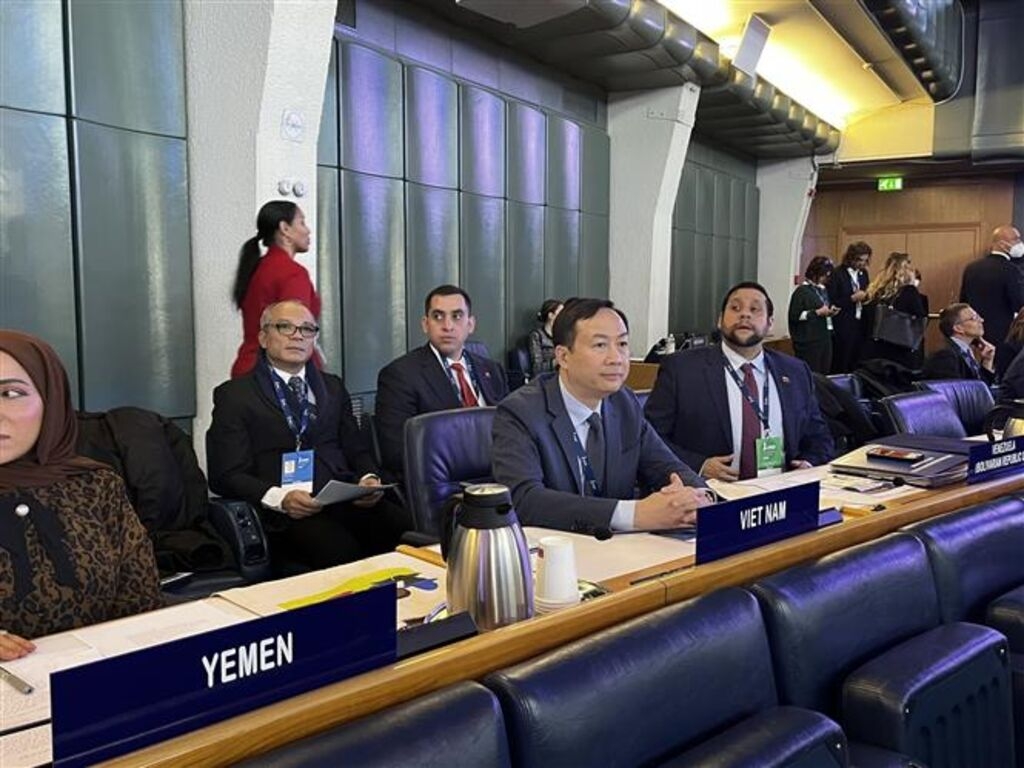 由越南常驻国际农业发展基金代表杨海兴大使为首的越南代表团出席国际农业发展基金理事会第46届会议。图自越通社