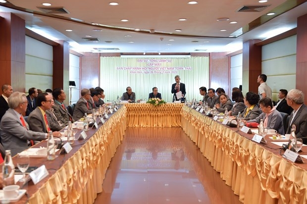 见面会场景。图自越通社
