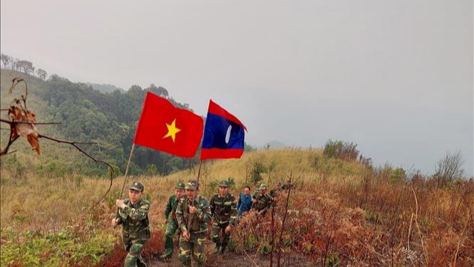 在越老共同边界线协调配合进行联合巡逻 。