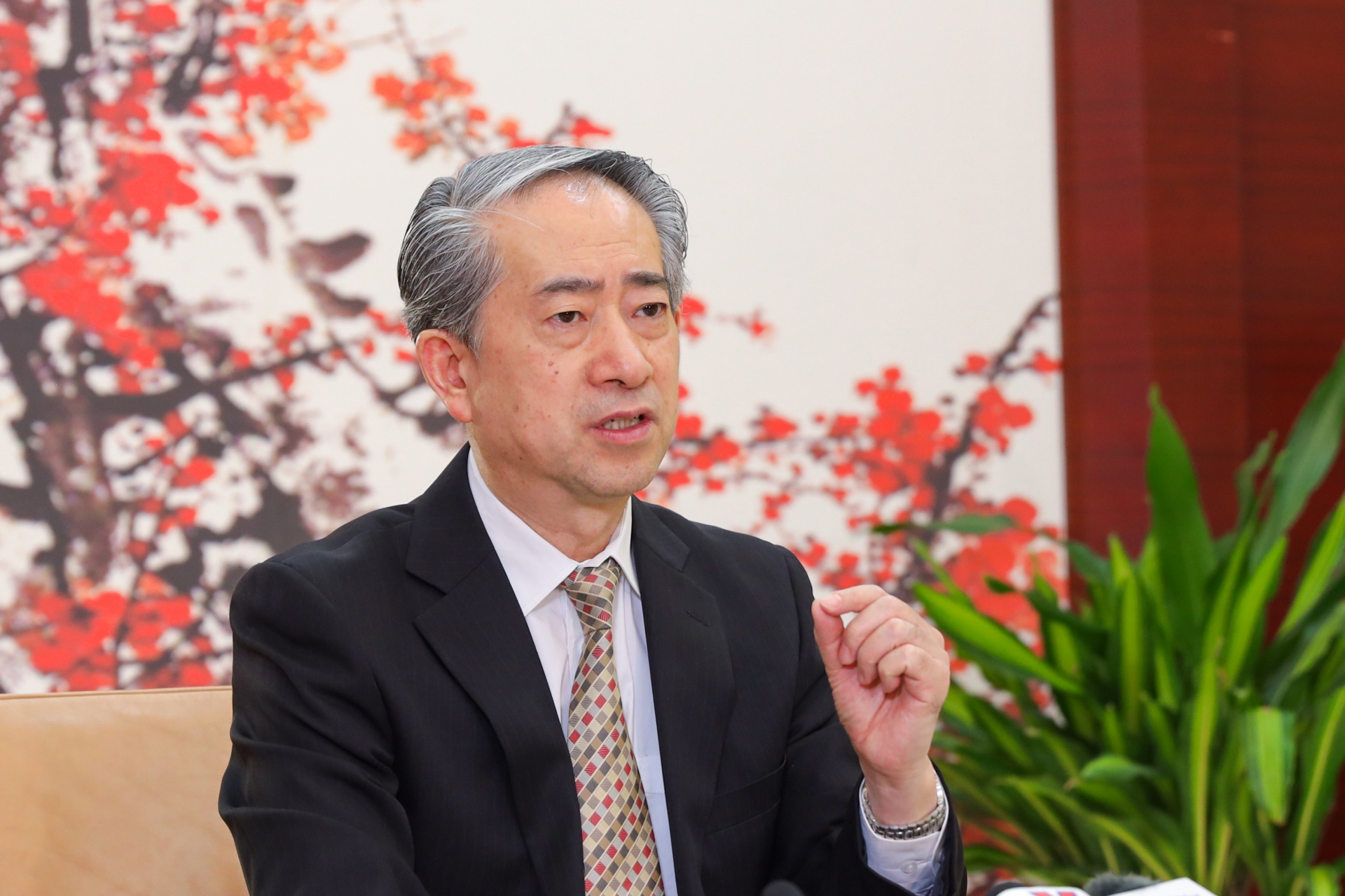 中国驻越大使熊波。 中国驻越大使熊波。