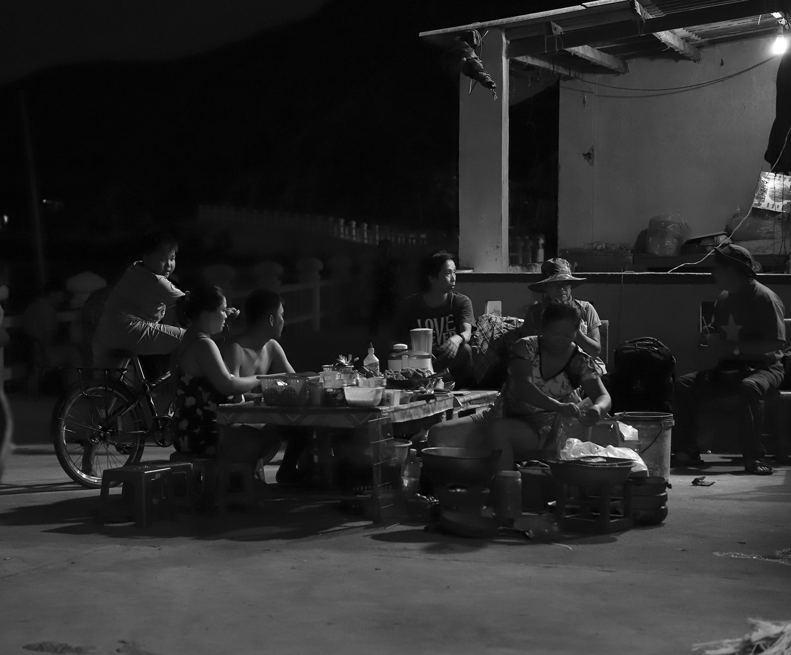 一天结束时团聚的时刻