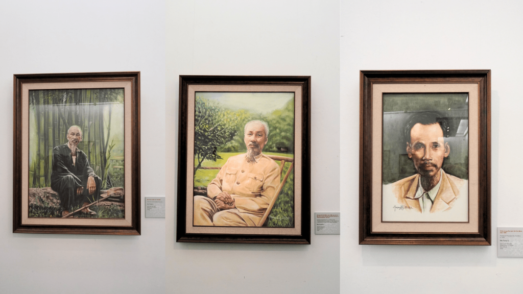 “海外越南画家对胡伯伯的爱戴”画展在河内举行。 “海外越南画家对胡伯伯的爱戴”画展在河内举行。