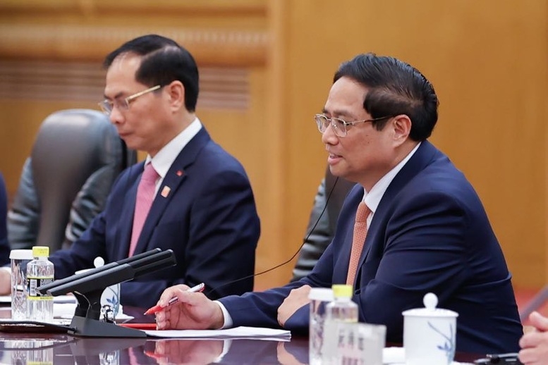 越南政府总理范明政会见中共中央总书记、国家主席习近平 越南政府总理范明政会见中共中央总书记、国家主席习近平
