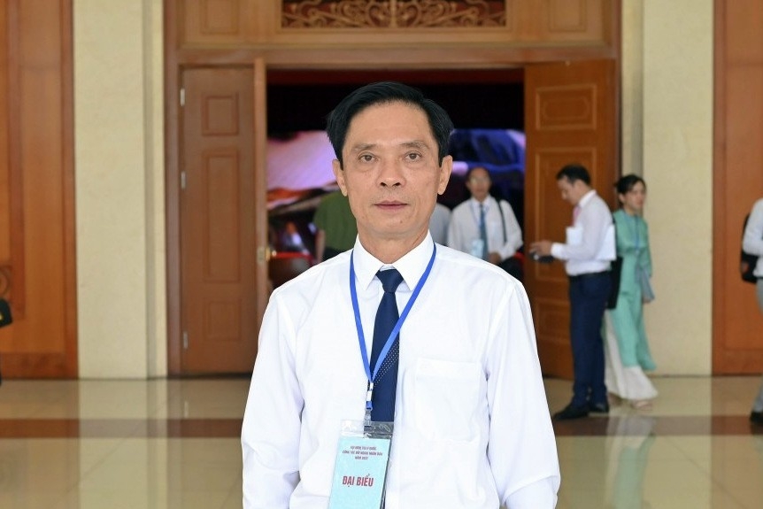 高平省友好组织联合会主席谭文英。 高平省友好组织联合会主席谭文英。
