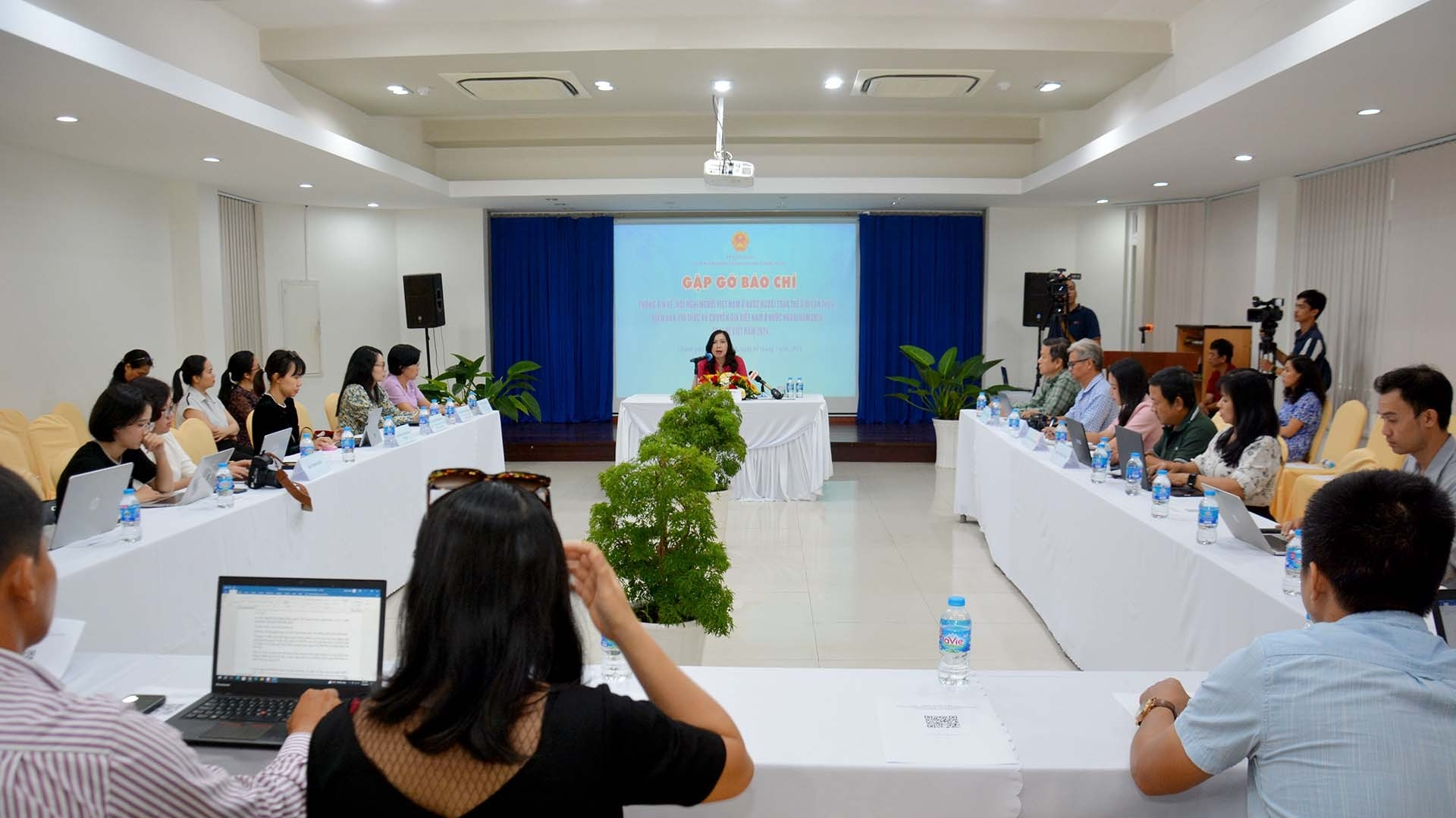 外交部副部长兼国家侨务委员会主任黎氏秋姮在胡志明市举行的新闻发布会