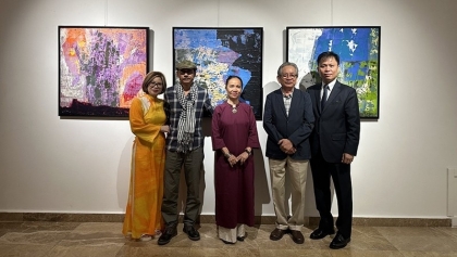 越南美术展首次在蒙古国举办