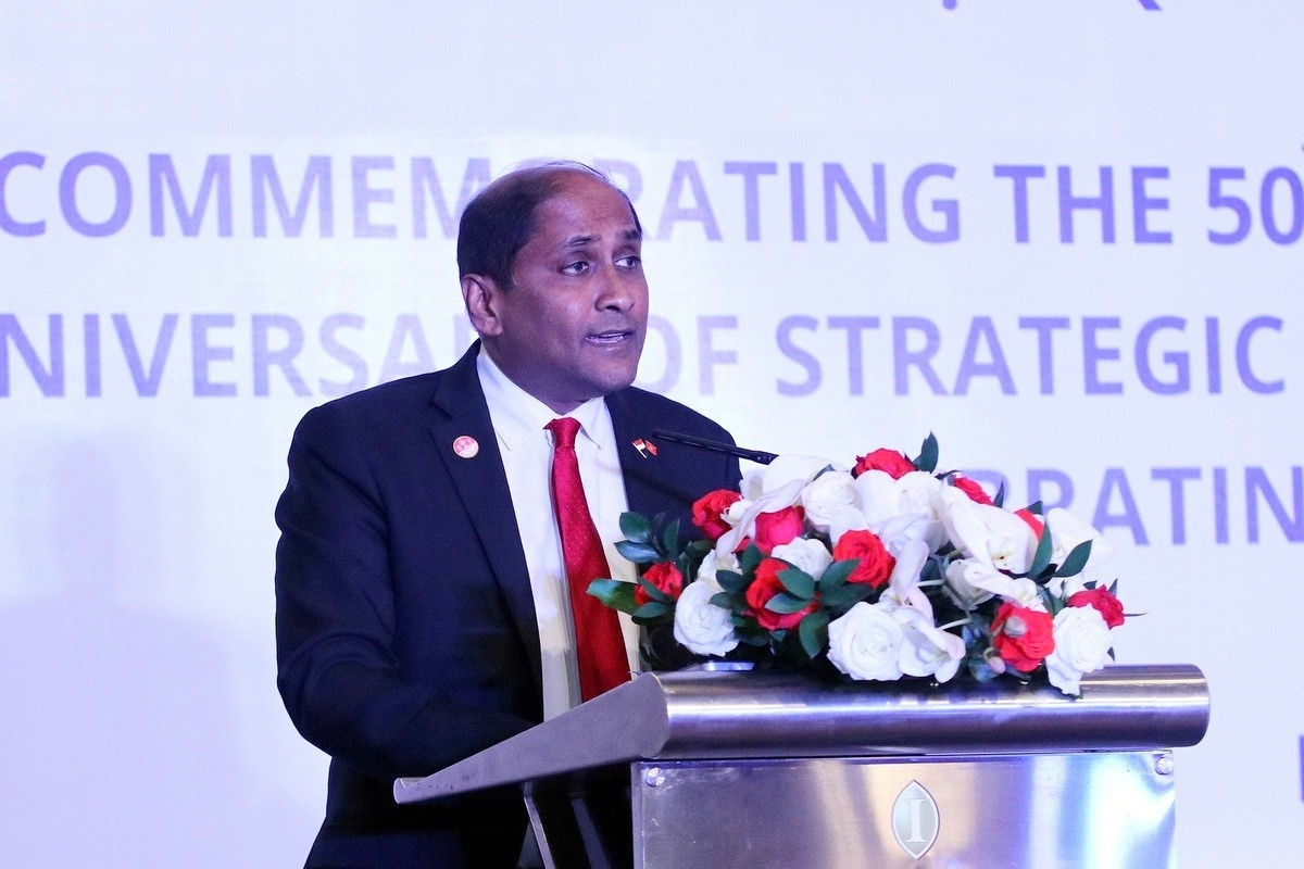 新加坡共和国驻越南特命全权大使Jaya Ratnam。 新加坡共和国驻越南特命全权大使Jaya Ratnam。