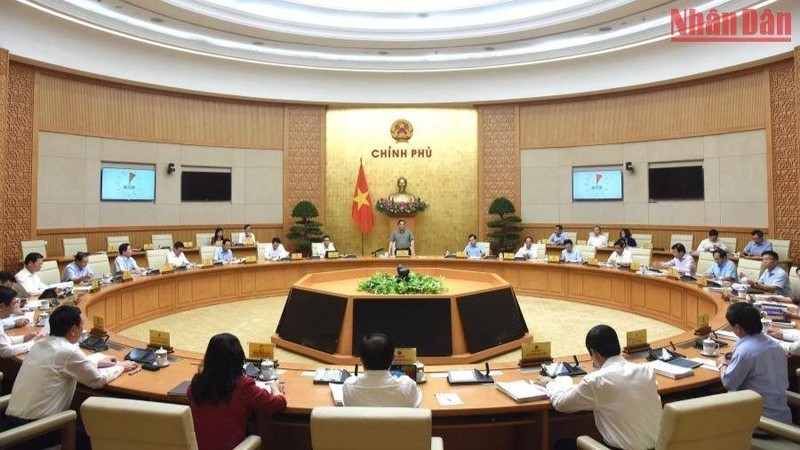 会议场景。图自越通社 会议场景。图自越通社