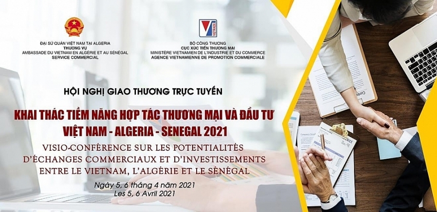 2022年越南 – 阿尔及利亚线上贸易对接会。图自congthuong.vn 2022年越南 – 阿尔及利亚线上贸易对接会。图自congthuong.vn