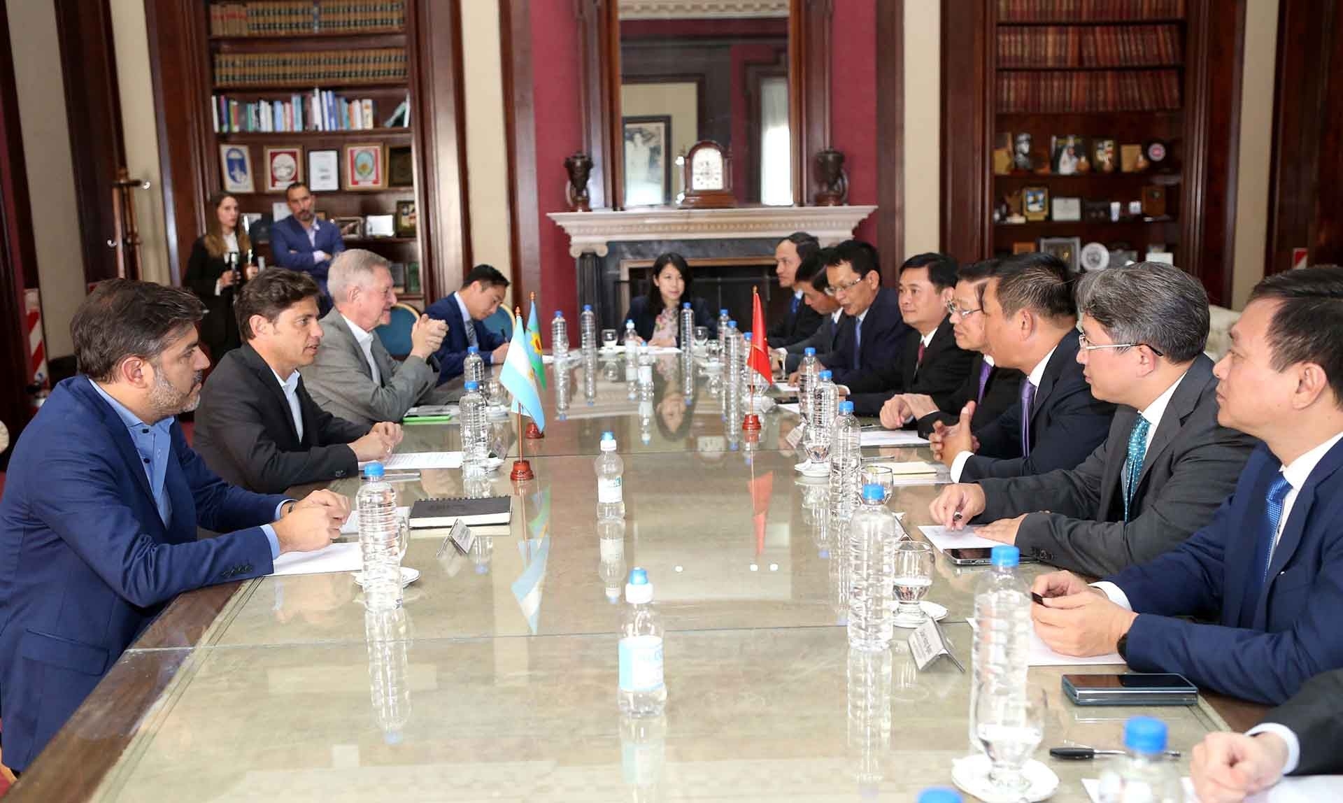 会谈场景。图自越通社 会谈场景。图自越通社