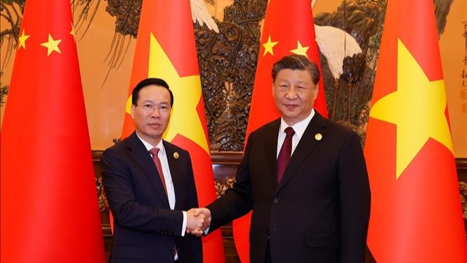 武文赏主席会见中共中央总书记、国家主席习近平。 武文赏主席会见中共中央总书记、国家主席习近平。