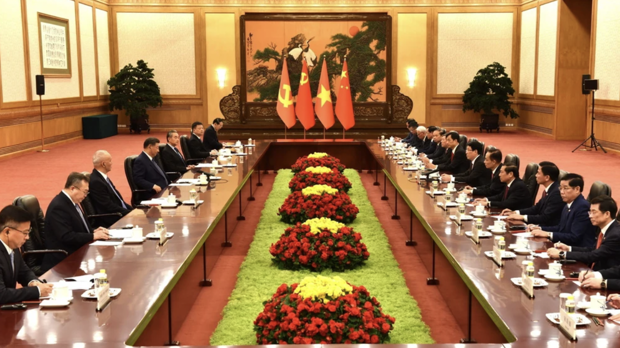 会见场景。