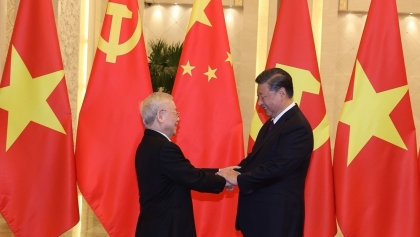 越共中央总书记阮富仲致电中共中央总书记、国家主席习近平表示感谢