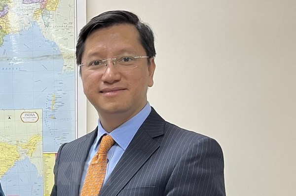 越南驻印度大使阮青海。图自越通社 越南驻印度大使阮青海。图自越通社