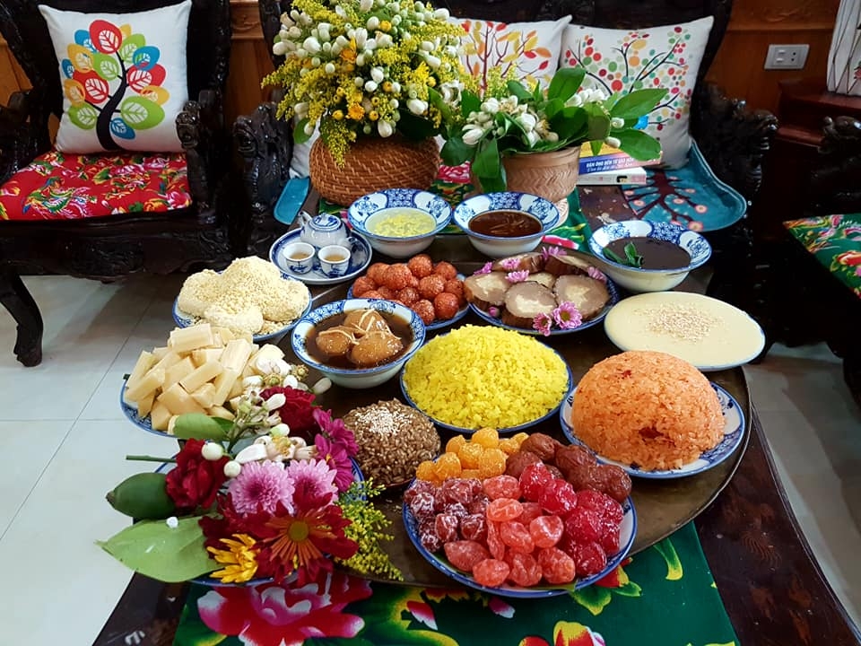 Mâm cúng Rằm tháng Giêng Canh Tý đẹp mắt và hấp dẫn mam cung ram thang gieng canh ty dep mat va hap dan