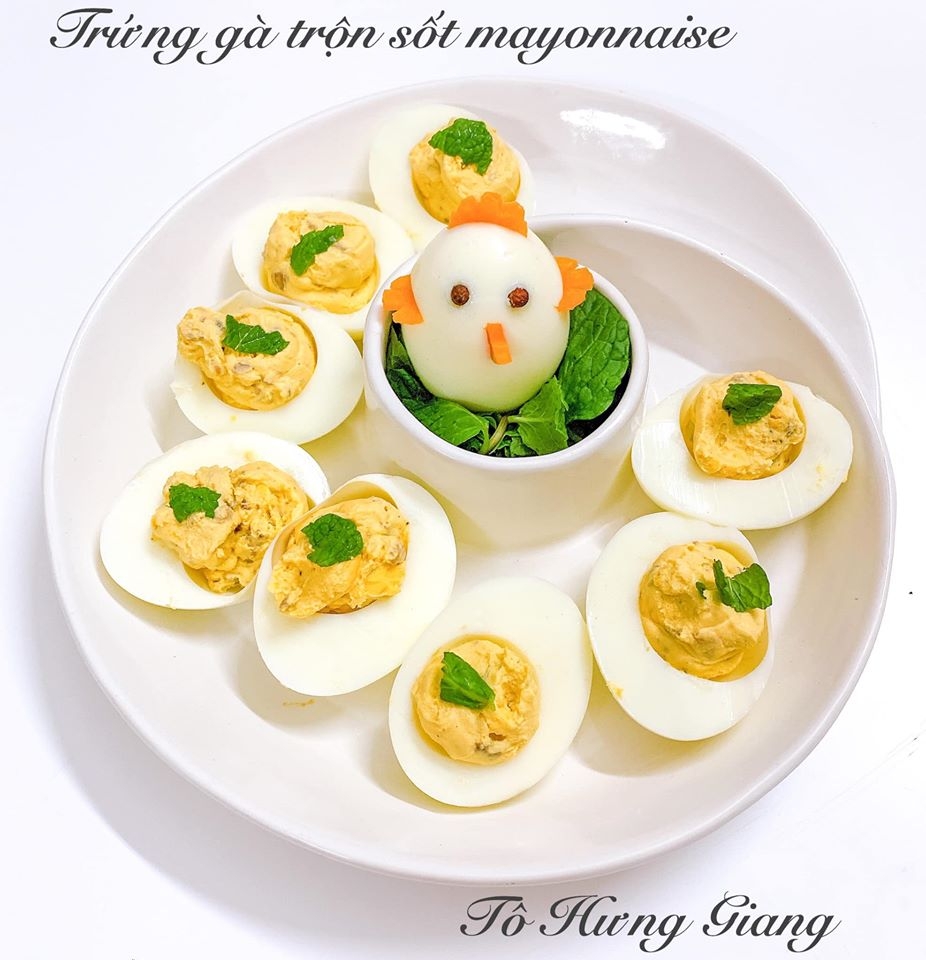 Trứng gà trộn sốt mayonnaise - món ngon cho bé yêu ở nhà phòng dịch Covid-19 trung ga tron sot mayonnaise mon ngon cho be yeu o nha phong dich covid 19