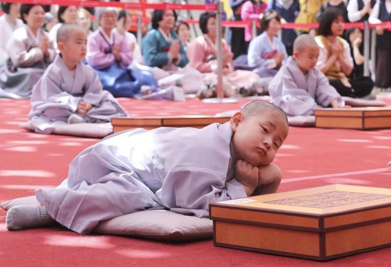 Những chú tiểu đáng yêu trong ngày xuống tóc mừng lễ Phật Đản ở Hàn Quốc nhung chu tieu dang yeu trong ngay xuong toc mung le phat dan o han quoc