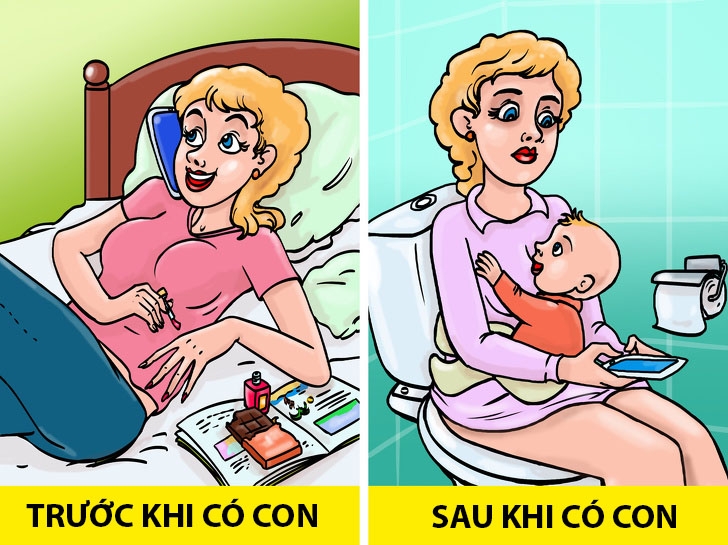 11 tình huống "không bao giờ trở lại như xưa" sau khi có con nhỏ 11 tinh huong khong bao gio tro lai nhu xua sau khi co con nho