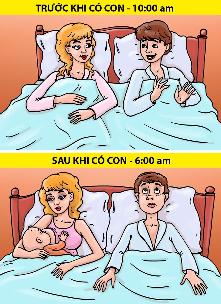 11 tình huống "không bao giờ trở lại như xưa" sau khi có con nhỏ 11 tinh huong khong bao gio tro lai nhu xua sau khi co con nho