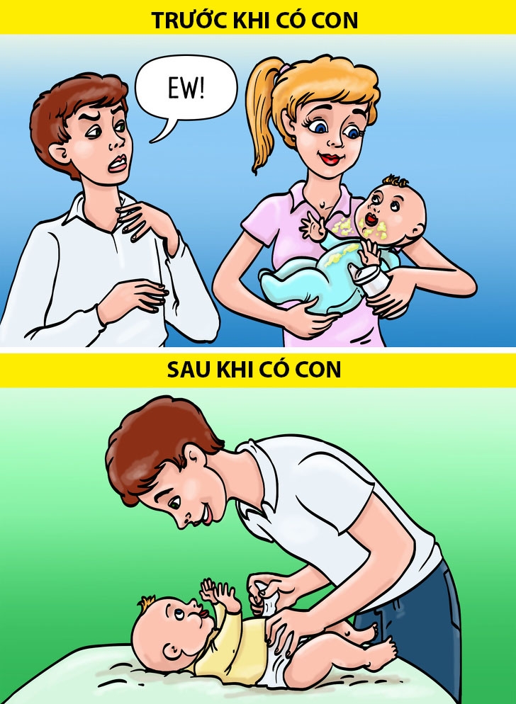 11 tình huống "không bao giờ trở lại như xưa" sau khi có con nhỏ 11 tinh huong khong bao gio tro lai nhu xua sau khi co con nho