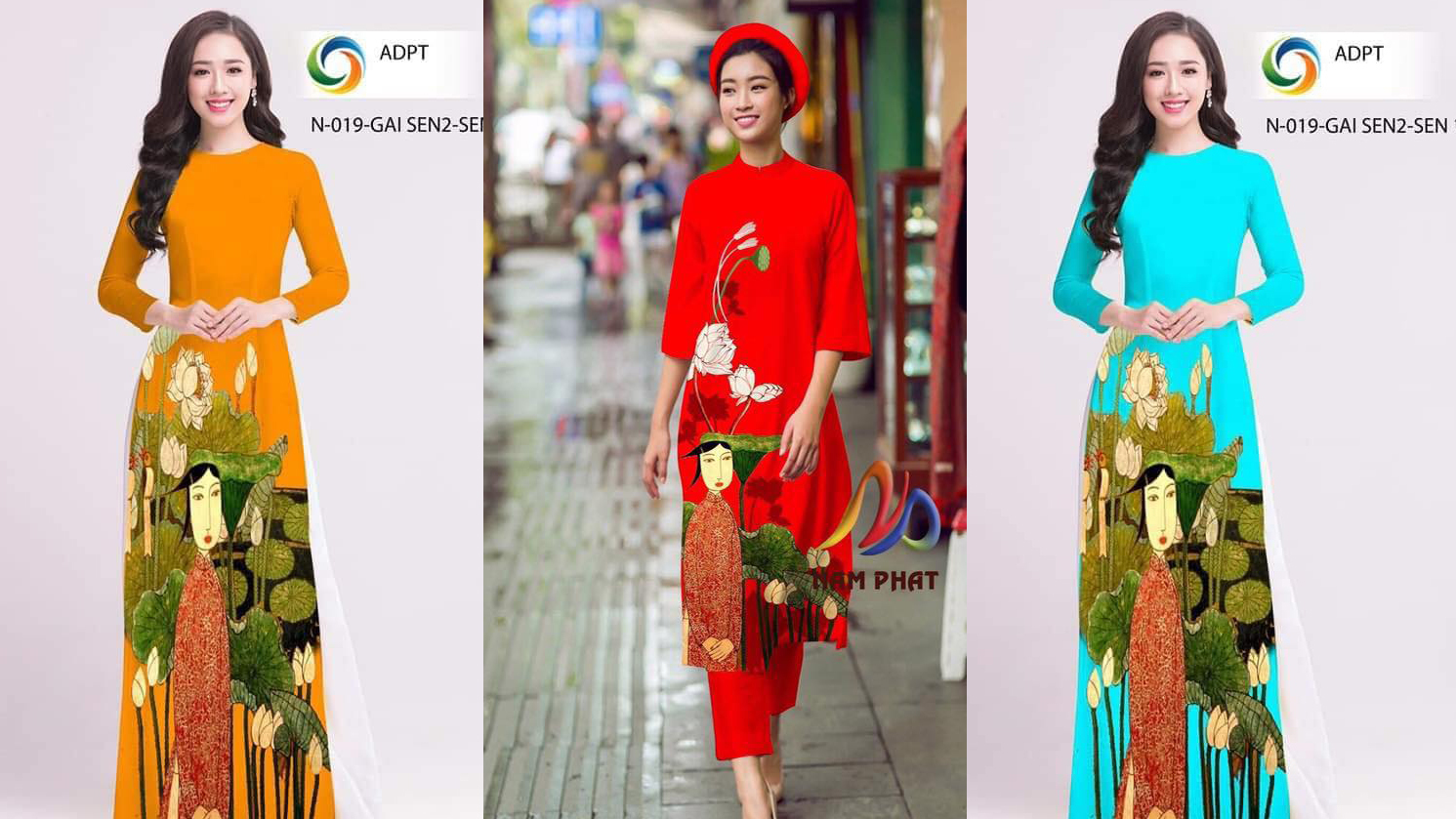 Vi phạm bản quyền tranh in lên áo dài: Của chùa hay hàng chợ? vi pham ban quyen tranh in len ao dai cua chua hay hang cho