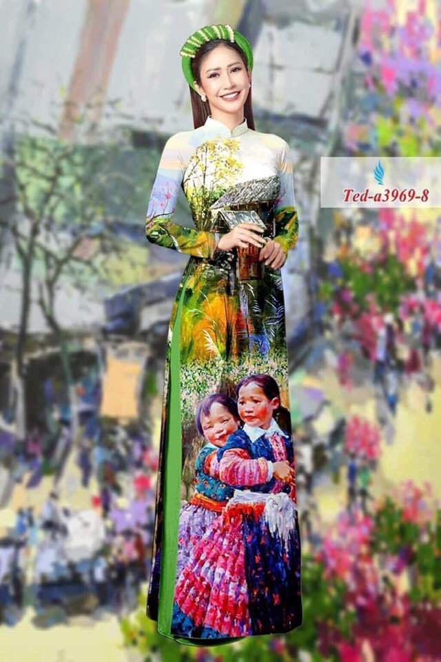 Vi phạm bản quyền tranh in lên áo dài: Của chùa hay hàng chợ? vi pham ban quyen tranh in len ao dai cua chua hay hang cho