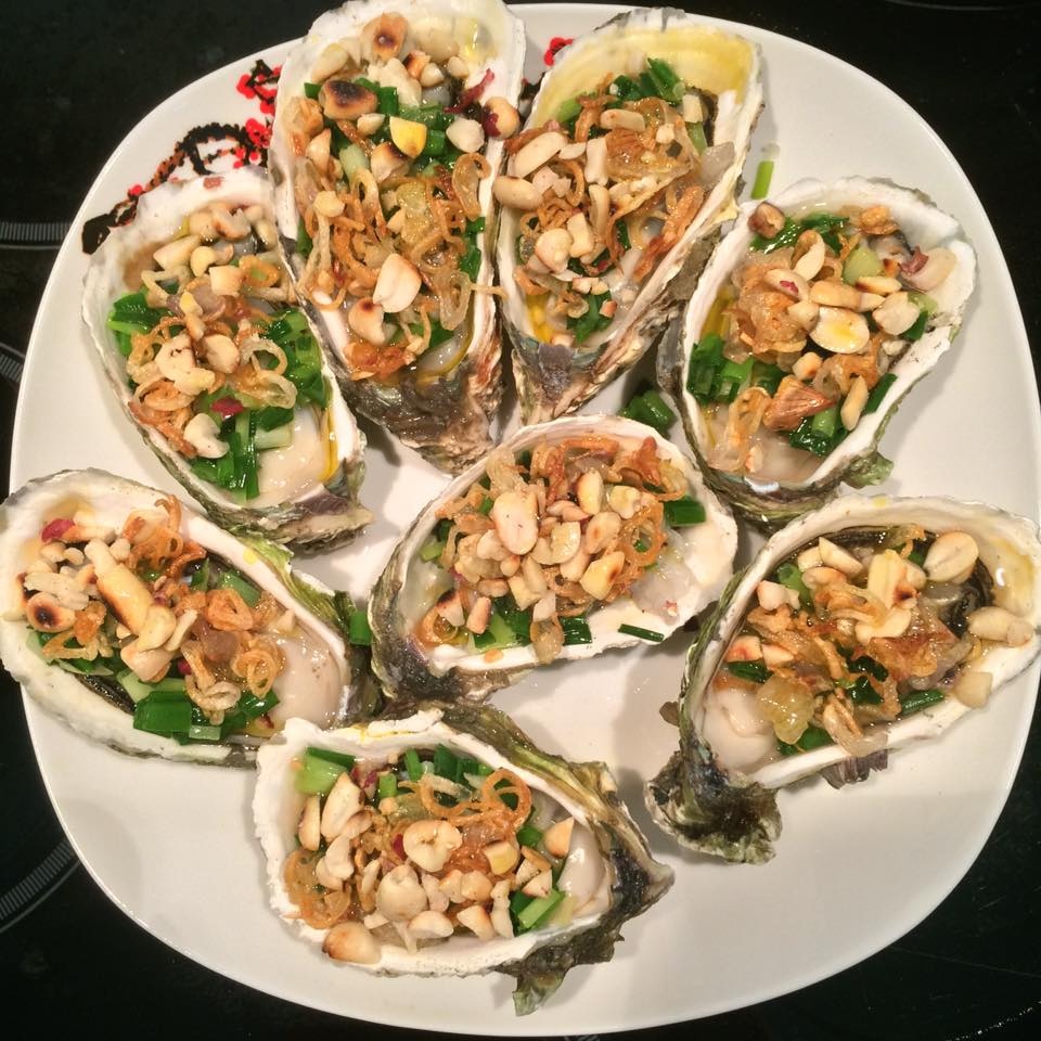 mon ngon de lam hau nuong mo hanh va canh ngao rau cai
