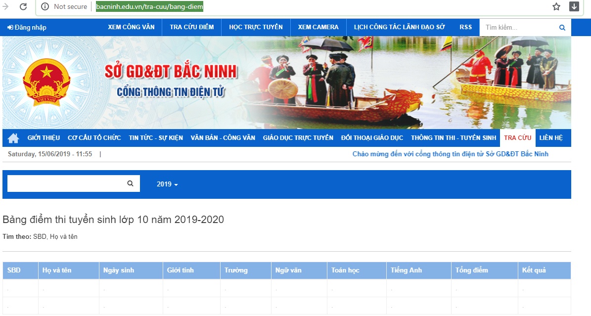Tra cứu điểm thi tuyển sinh lớp 10 Bắc Ninh năm 2019 tra cuu diem thi tuyen sinh lop 10 bac ninh nam 2019