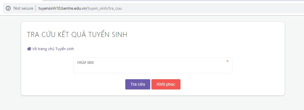 tra cuu diem thi tuyen sinh lop 10 ben tre nam 2019